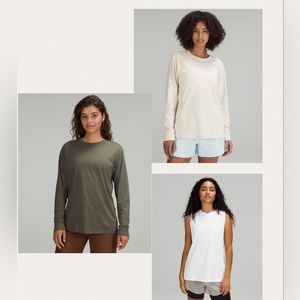 3 Lululemon “All Yours” Tops Size 4
